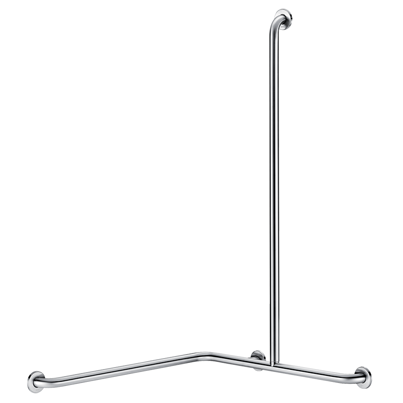 Barre de douche d&#8217;angle avec remontée verticale Inox version droite Wittenheim 0