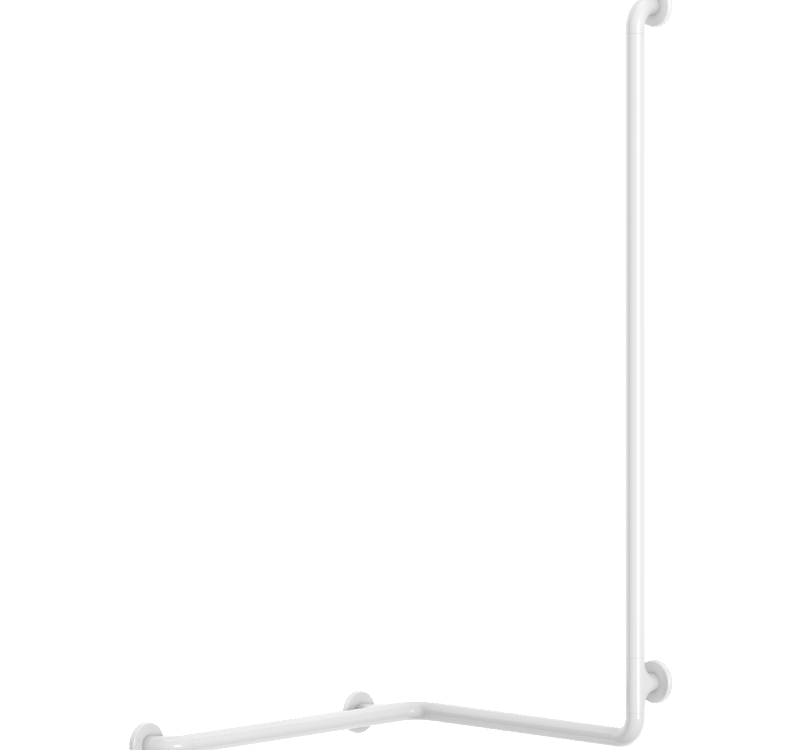 Barre de douche d&#8217;angle et d&#8217;équerre, Nylon blanc antibactérien Audincourt